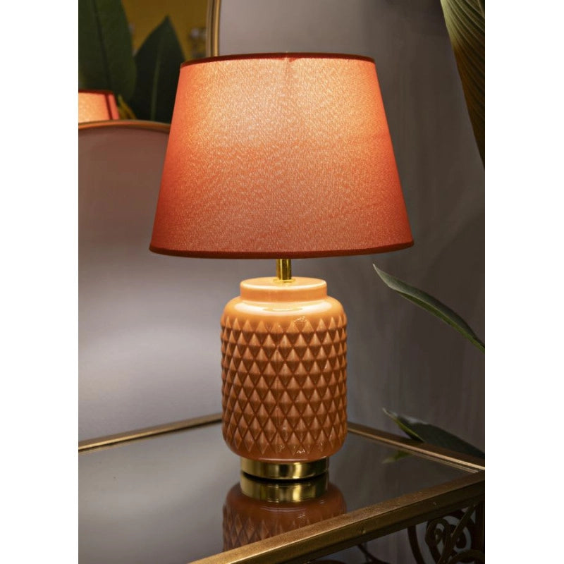 Lampadelle A Da Tavolo Square Arancione cm ø 28x44