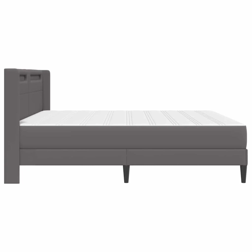 Struttura letto con materasso Grigio 180 x 200 cm Similpelle 3414918