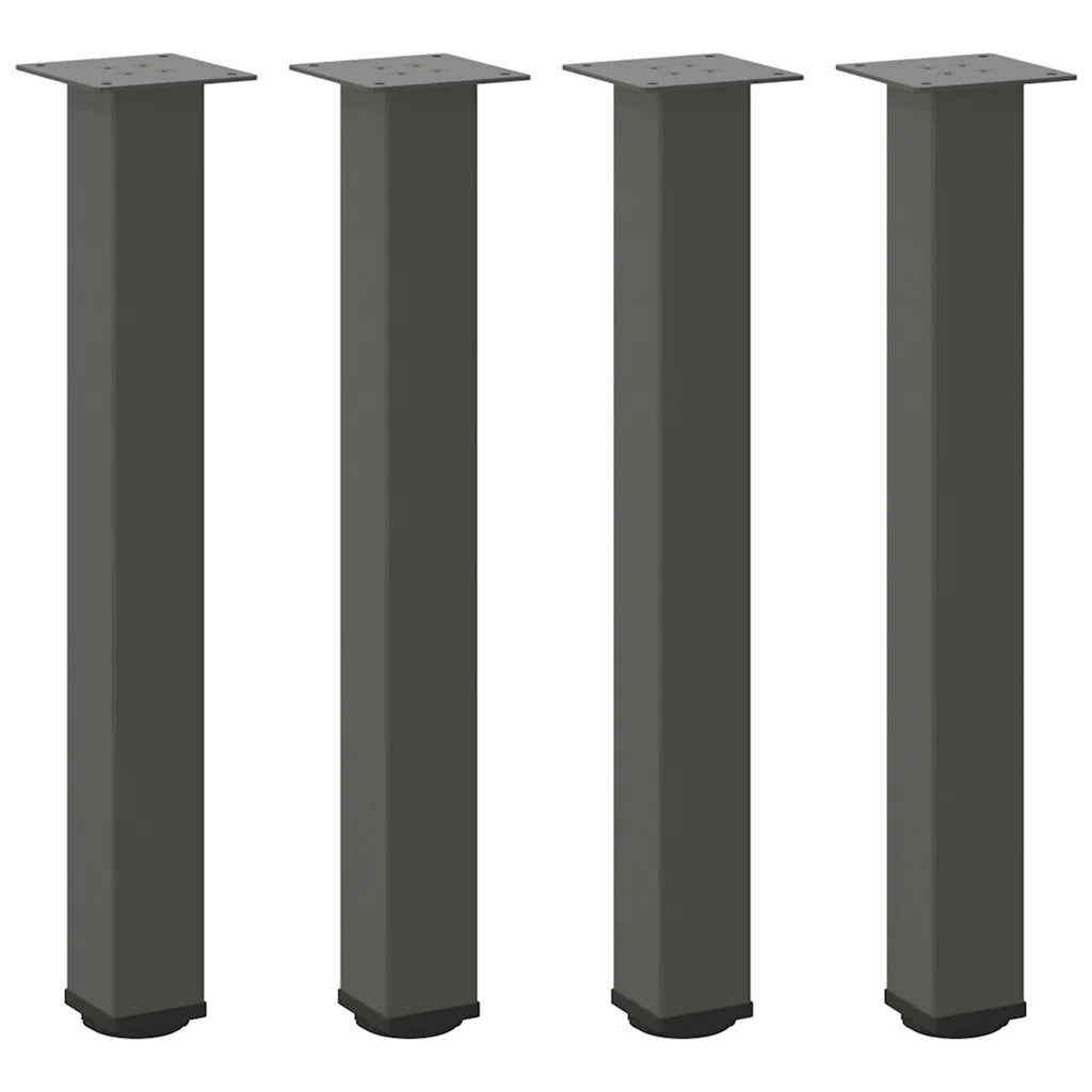 Gambe per tavolo consolle 4 pz Antracite 72-74 cm Acciaio 4012470
