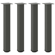 Gambe per tavolo consolle 4 pz Antracite 72-74 cm Acciaio 4012470