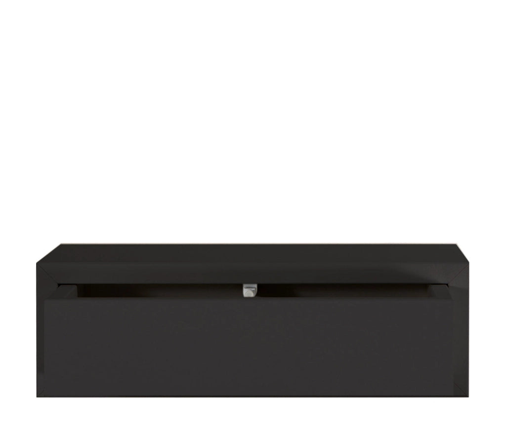 Mensola da Parete 1 Cassetto 45x13,4x23,7 cm in Fibra di Legno Lego Maxi Nero