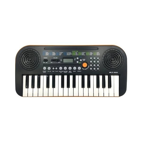 Tastiera musicale miles mls 6682 black e orange - 8034023002491