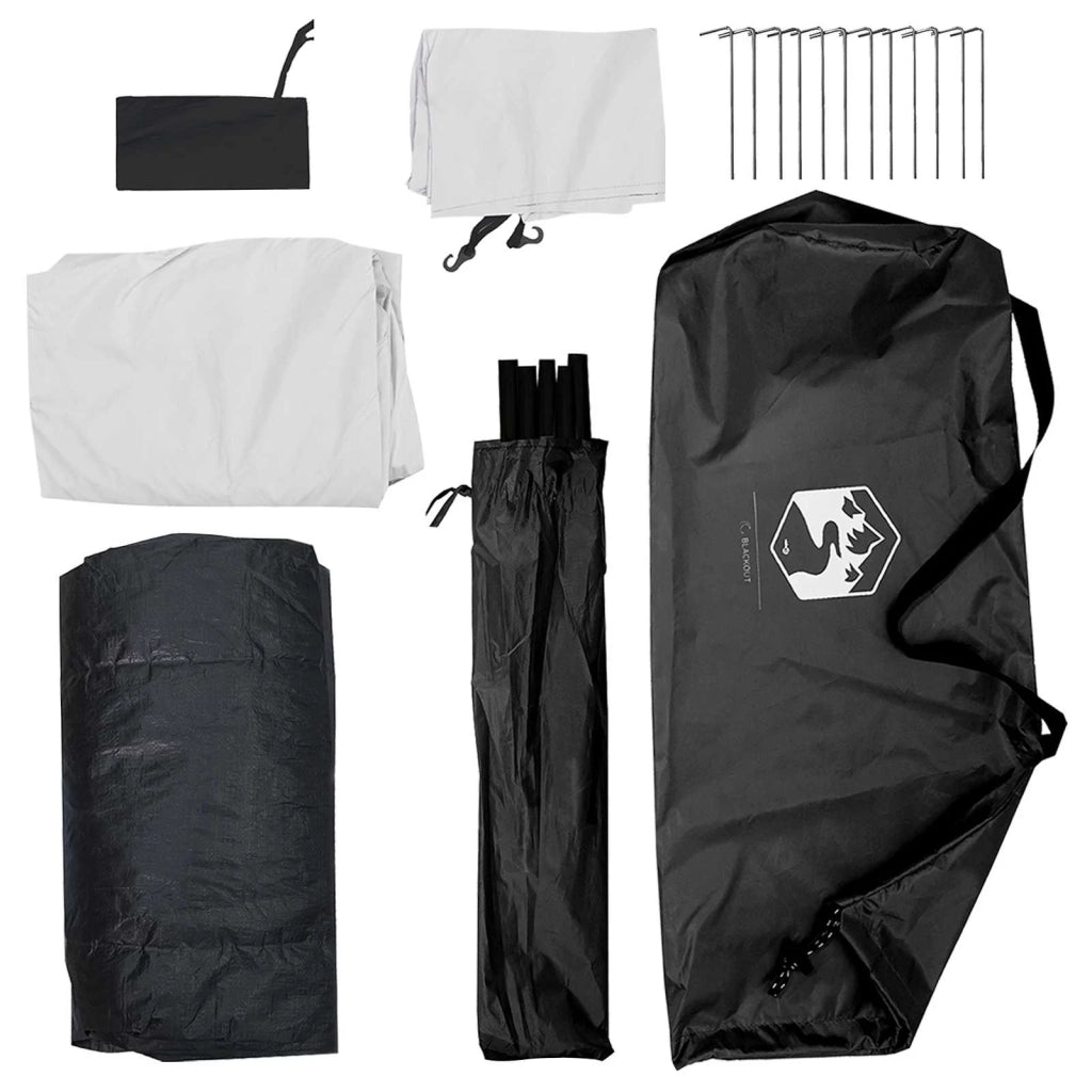 Tenda da campeggio con tetto Bianco Blackout 275 x 215 x 125 cm 42028651