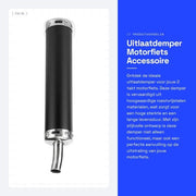 Silenzioso per Motocicletta 2-Tempi - Acciaio Inossidabile di Alta Qualità - 20mm/0,8 pollici - Adatto per Motocicletta 2-Tempi - Progettazione Stilizzata - Lunga Durata - Varie Colorazioni - Silenziatore per Scavastanza