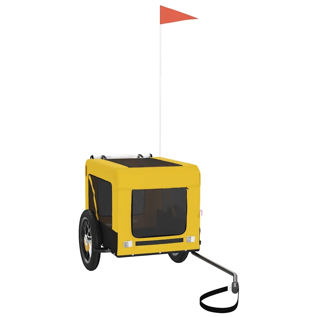 Rimorchio da Bici per Animali Giallo e Nero Oxford e Ferro CFW5499121