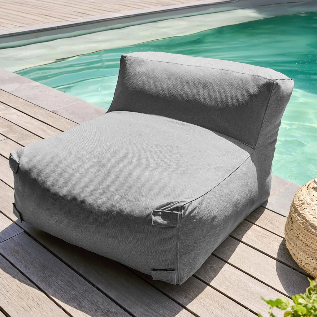 Oviala - Mobile da giardino modulare grigio a 5 posti
