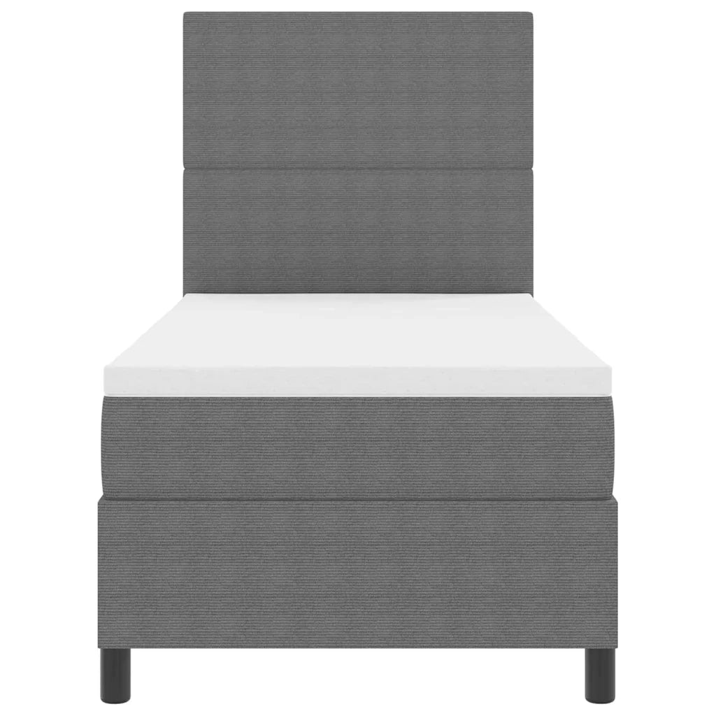 Letto a Sorgente LED Grigio chiaro e bianco 90 x 190 cm 3337623