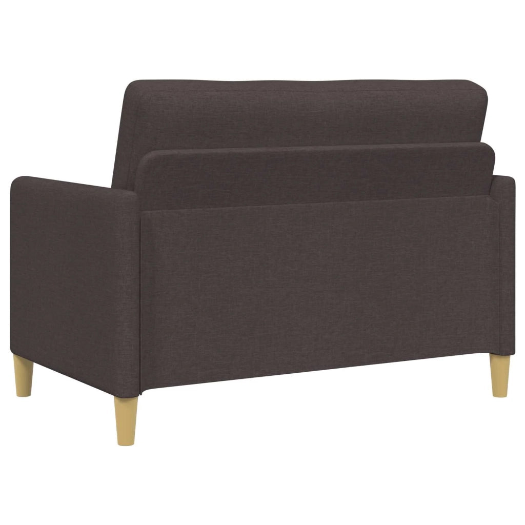 Set di Divani con Storage 2 pcs Marrone Scuro Poliestere 3429152