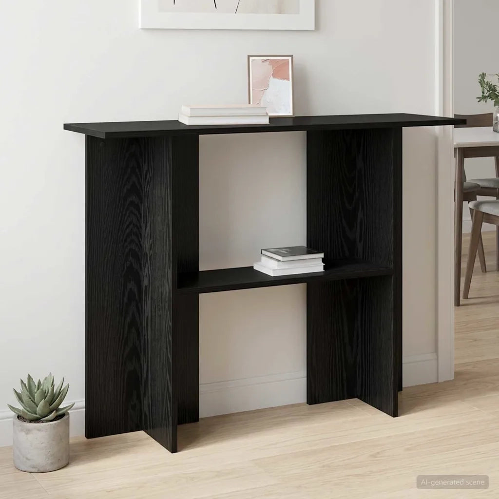 Tavolo consolle Rovere Nero 100 x 30 x 75 cm 8001176