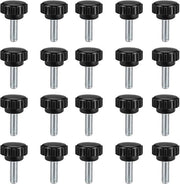 Viti a maniglia a 20 pezzi - Viti a dado M6 - Testa a spirale - Lunghezza del filo 15mm - Diametro 20mm - Maniglia comoda - Viti a maniglia