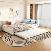 Letto giorno funzionale in lino 140x200 cm