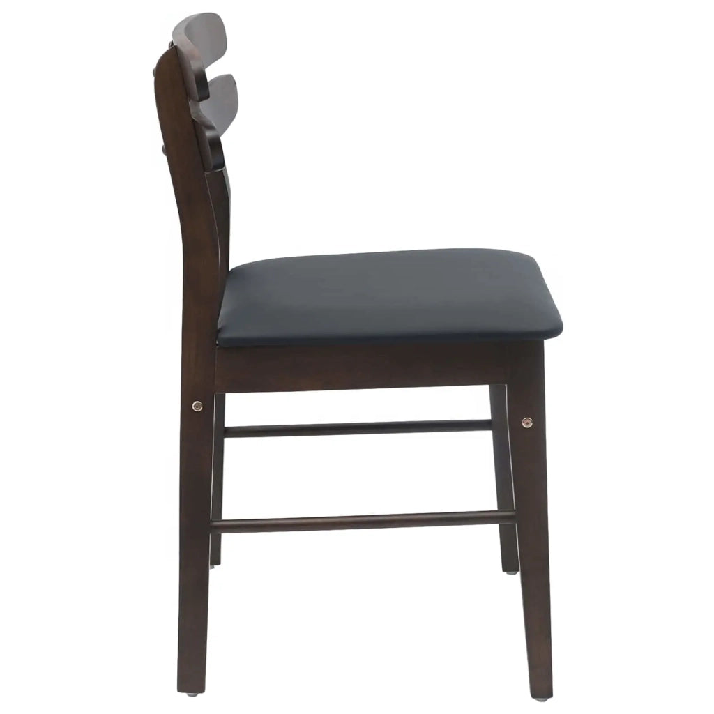 Sedia da pranzo 2 pcs Marrone chiaro e nero 42020511