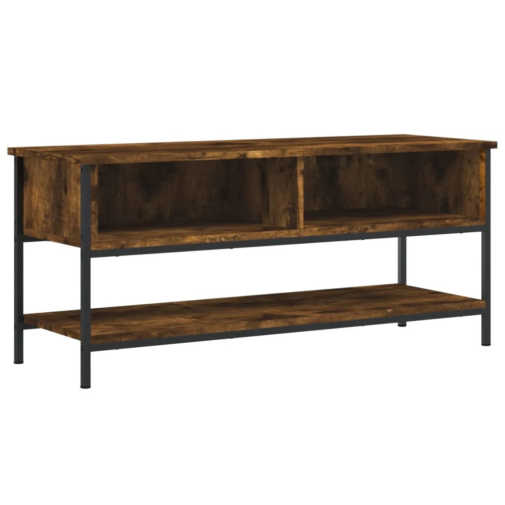 Mobile TV multimediale mensola TV credenza TV sala da pranzo soggiorno camera da letto rovere affumicato 100 x 35 x 45 cm legno ingegnerizzato marrone 02_0027270