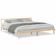 Letto matrimoniale | Letto per adulti | Letto Extra Lungo senza Materasso 180x220 cm in Legno di Pino
