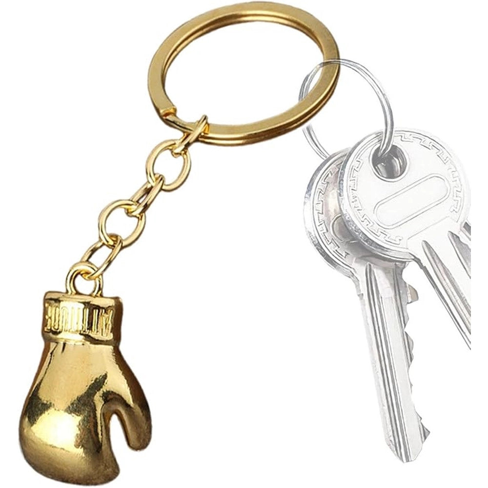 Trade Shop - Set 12 Portachiavi Con Guanti Guantoni Da Boxe Oro Ciondolo Sportivo Creativo Bomboniere -