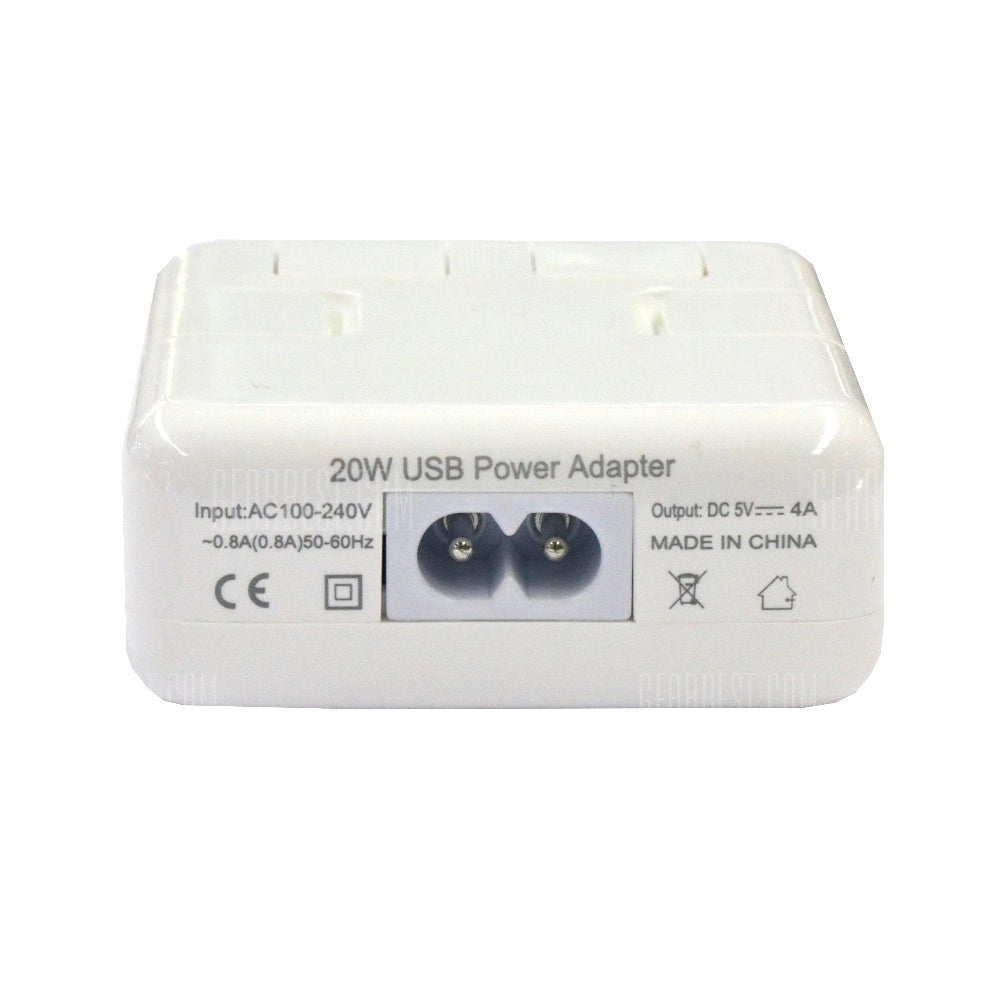 Trade Shop - Caricatore Adattatore Corrente Spina Usb 4 Porte 40 W 8a Smartphone Tablet -