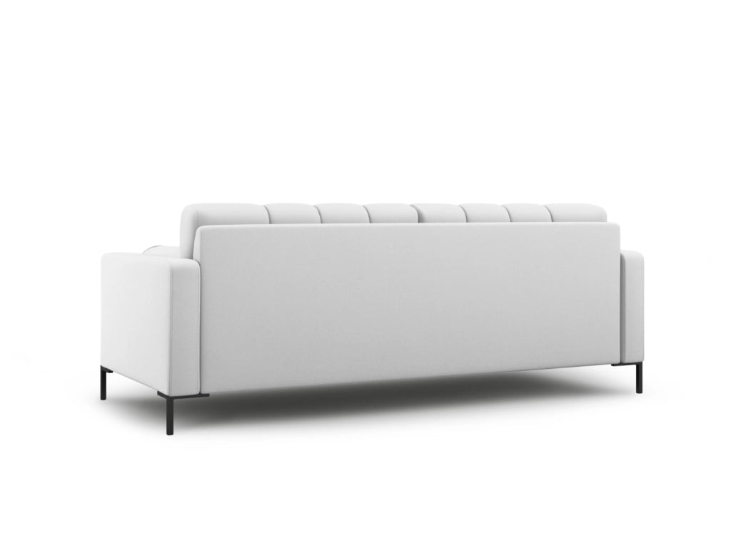 Cosmopolitan Design - Divano "Bali" 3 posti in tessuto strutturato grigio chiaro 