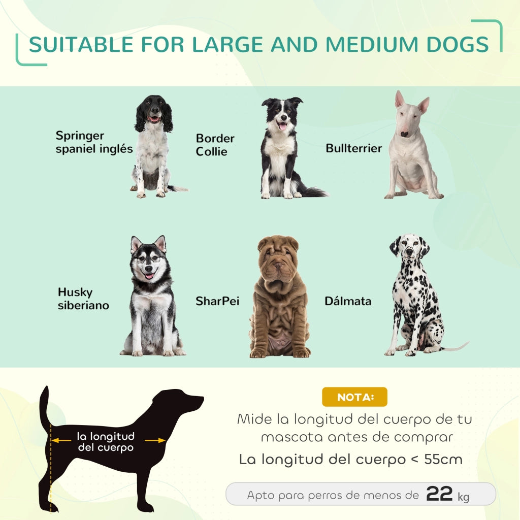Letto a soppalco per cani 110x75x20 cm con struttura in acciaio per interno ed esterno ¨C zephmum ¨C nero