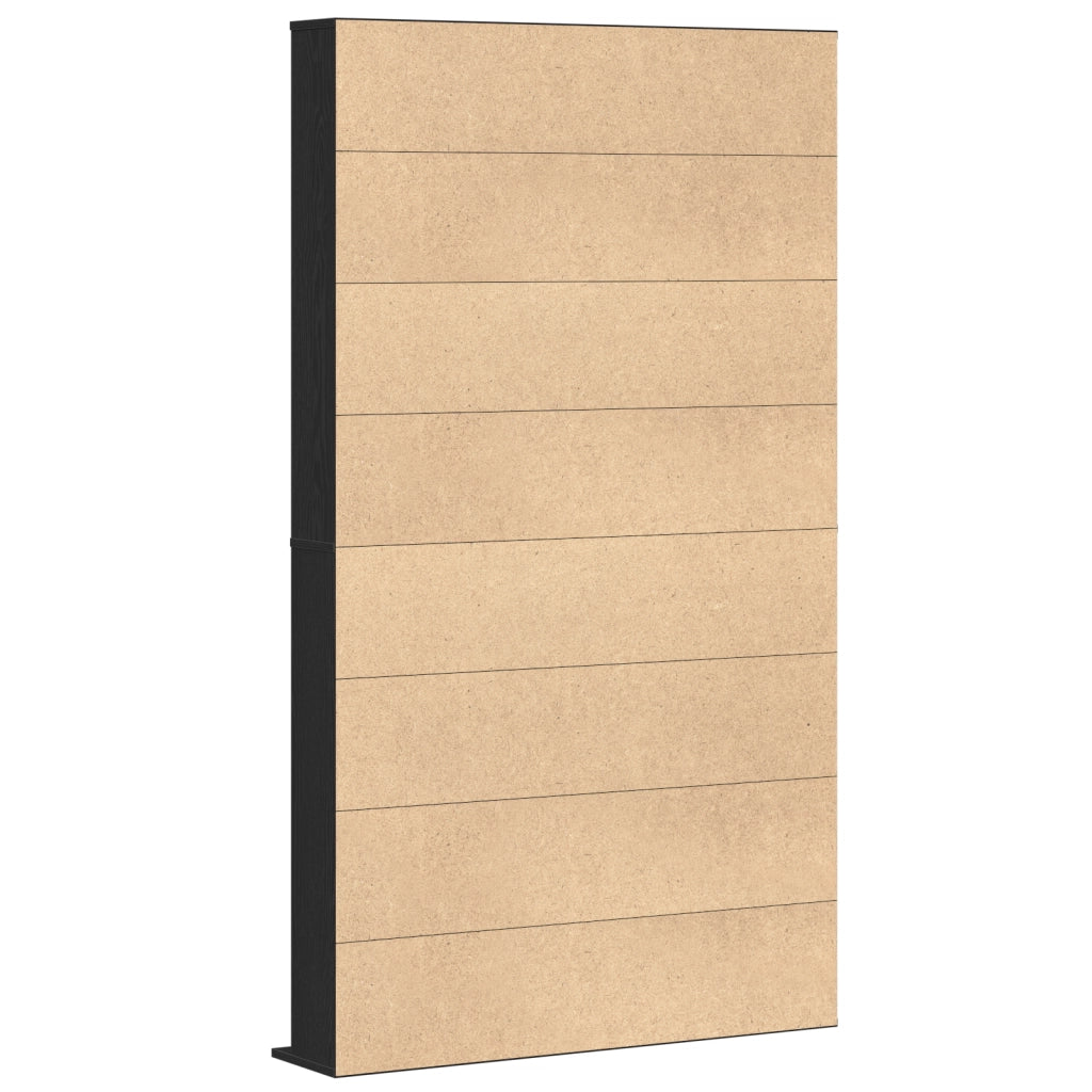 Mobiletto CD Rovere Nero 101x23x177,5 cm in Legno Ingegnerizzato