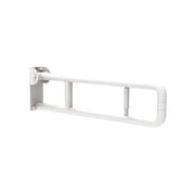 Barra maniglione ribaltabile con porta rotolo per persone di terza etã€ e disabili cm 70 alluminio nylon bianco