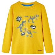 Maglietta da Bambina a Maniche Lunghe Ocra 128cod mxl 109668