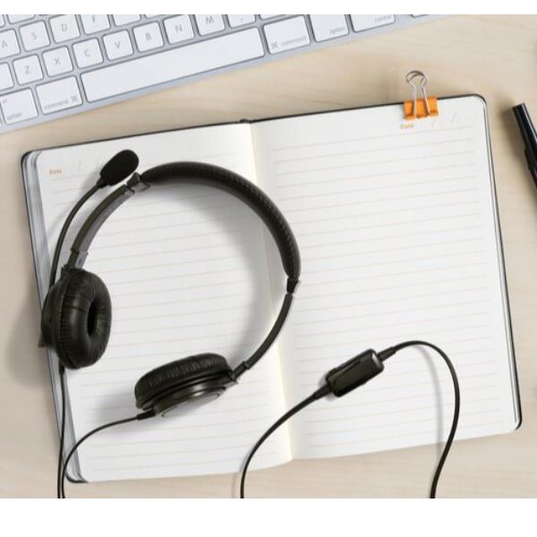 Kensington cuffie usb-a classiche con microfono e controllo del volume - K33065WW