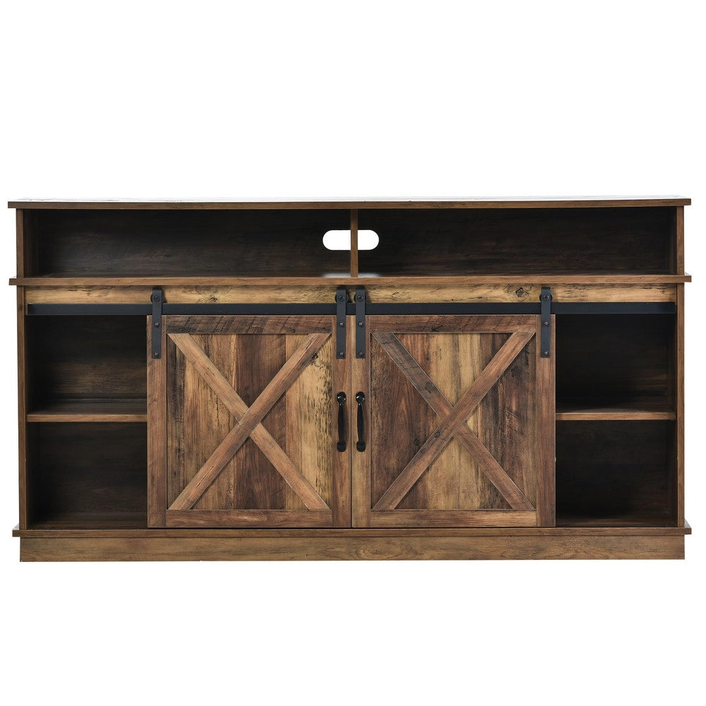 Mobile TV Sideboard con Ante Scorrevoli ¨C Xylo ¨C Legno, 148x40x78 cm
