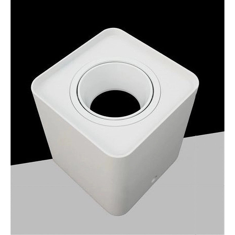 Trade Shop - Portafaretto Orientabile Da Soffitto Bianco Per Faretto Gu10 / Gu5.3 P34-gu10-b1 -