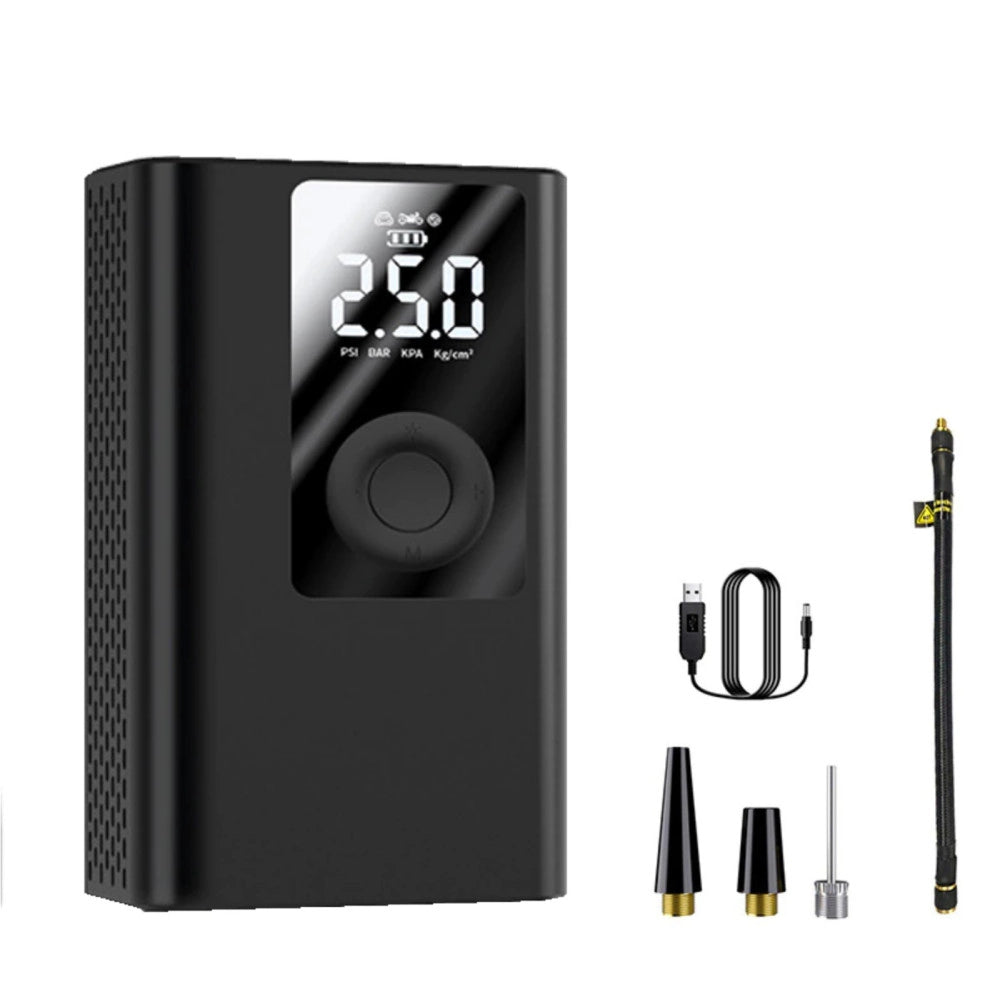 Trade Shop - Powerbank 4000mah Compressore D'aria A Batteria Digitale Pompa 5v 2 In 1 Q-dq555 -
