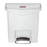 Rubbermaid Contenitore a Pedale Slim Jim 15 L Bianco 445372