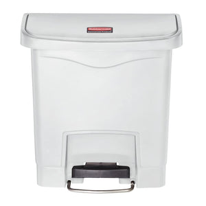 Rubbermaid Contenitore a Pedale Slim Jim 15 L Bianco 445372