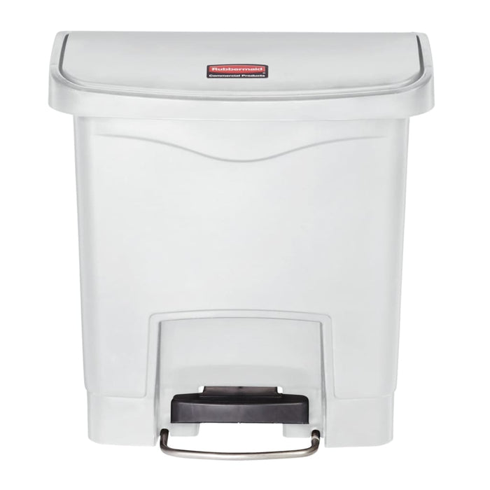 Rubbermaid Contenitore a Pedale Slim Jim 15 L Bianco 445372