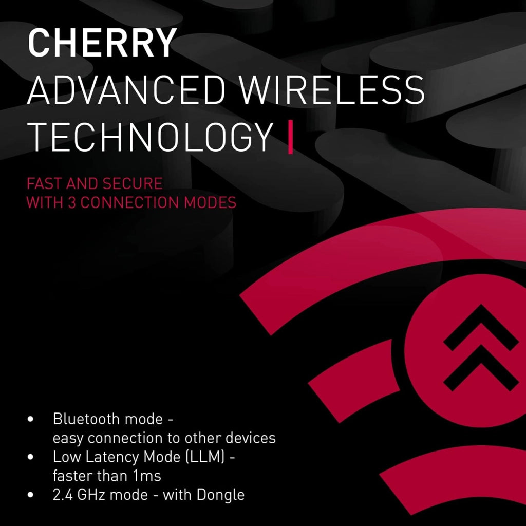 MX 3.0S Wireless, Tastiera Meccanica da Gioco Senza Fili, Tedesco QWERTZ, Bluetooth, 2,4 GHz e Via Cavo, Interruttori MX2A RED, Nero, Tedesco - QWERTZ