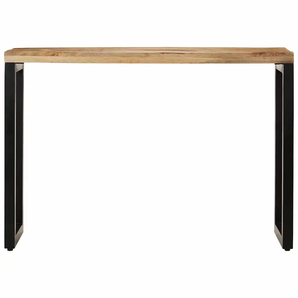 Tavolo Consolle | Tavolo d'Ingresso 110x35x76 cm in Legno Grezzo Massello di Mango