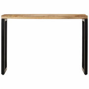 Tavolo Consolle | Tavolo d'Ingresso 110x35x76 cm in Legno Grezzo Massello di Mango