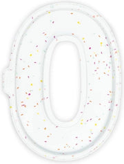 Silicone per torta bassa - Numero torta - Numeri 0 - Decorazione da torta