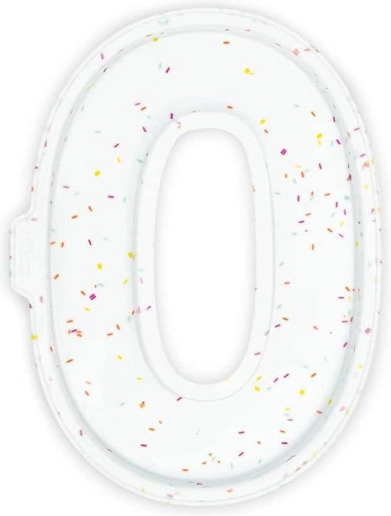 Silicone per torta bassa - Numero torta - Numeri 0 - Decorazione da torta