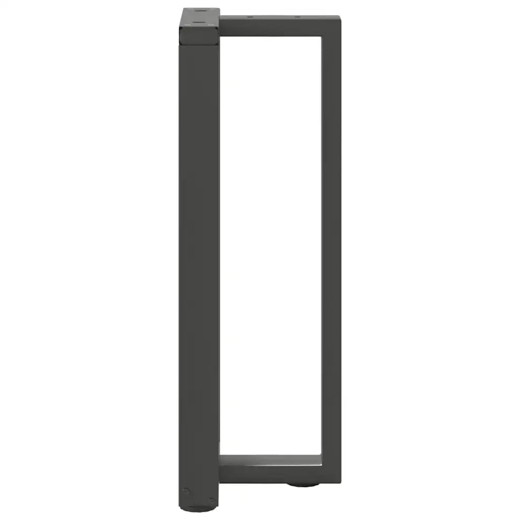 vidaXL Gambe per tavolo consolle a T 2 pz Antracite 38x25x(72-73) cm Acciaio
