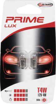 T4W Coppia di lampadine per luci spia auto 12V 4W BA9s