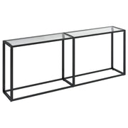 Tavolo Consolle | Tavolo d'Ingresso Trasparente 200x35x75,5 cm in Vetro Temperato