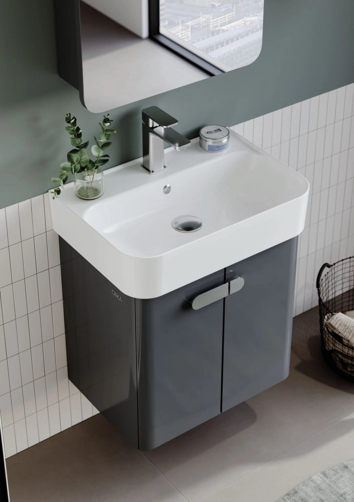 Mobile lavabo "Orbit 55" - 55 x 38 x 62 cm - Antracite