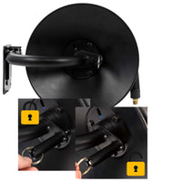 Avvolgitubo per aria compressa 15 m, avvolgitubo manuale in acciaio, per 20 bar, facile montaggio