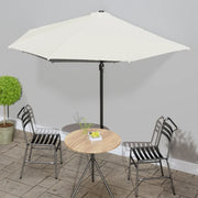Ombrellone da Balcone Palo in Alluminio Sabbia 300x150cm a MetÃ  cod mxl 62047