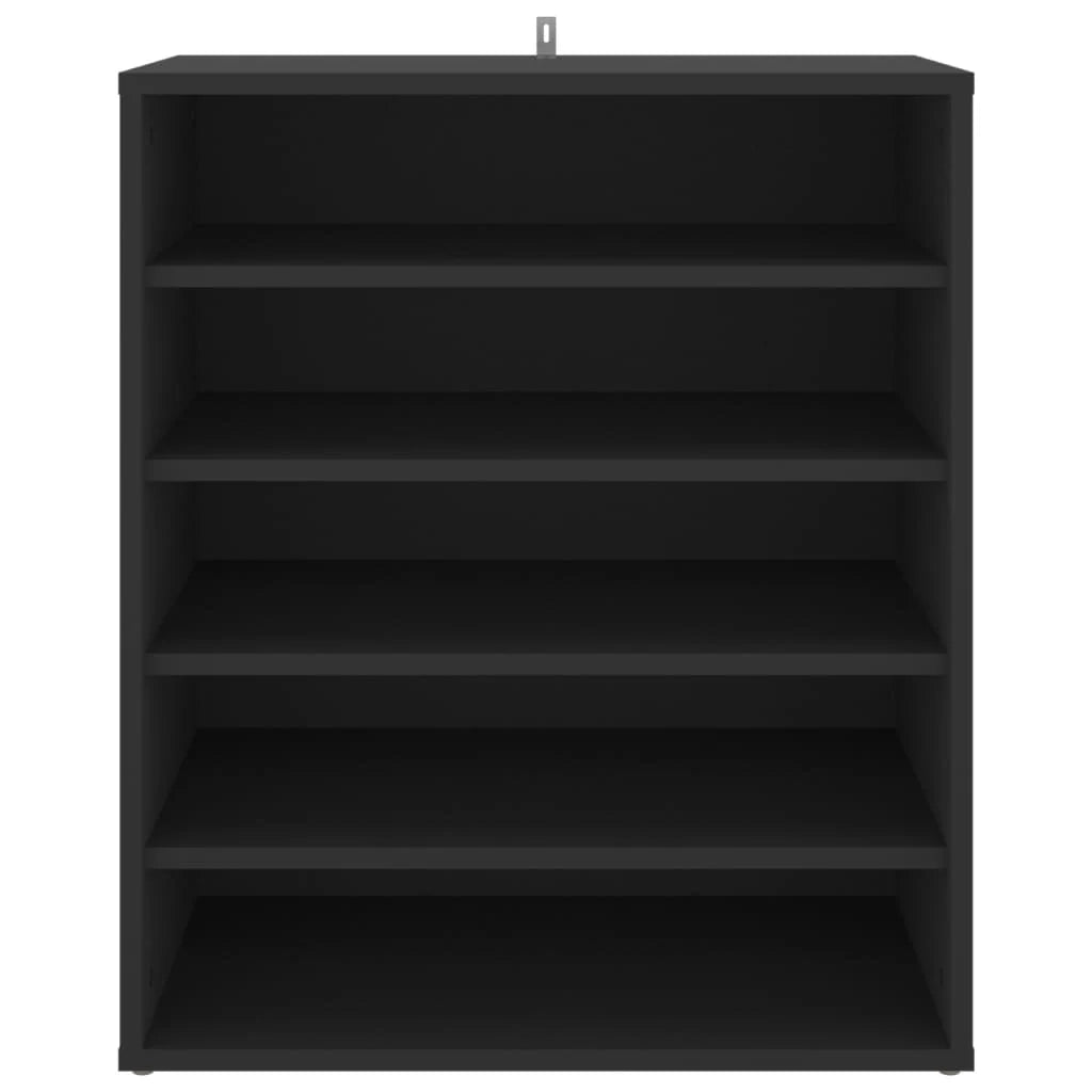 Scarpiera mobile contenitore per scarpe mobile per ingresso/corridoio/soggiorno 60 x 35 x 70 cm legno ingegnerizzato nero 02_0022001