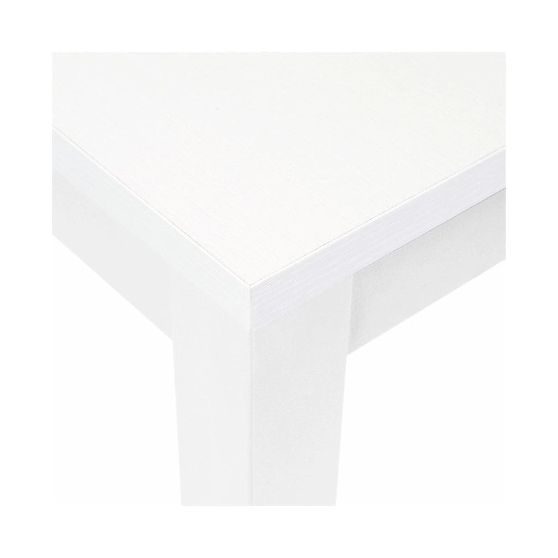 Tavolo pranzo allungabile interamente legno nobilitato cm 90x160-200 bianco