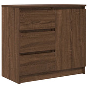 Credenza | Madia | Buffet da pranzo | Armadio da pranzo con Cassetto Rovere Marrone 71x35x65 cm in Truciolato
