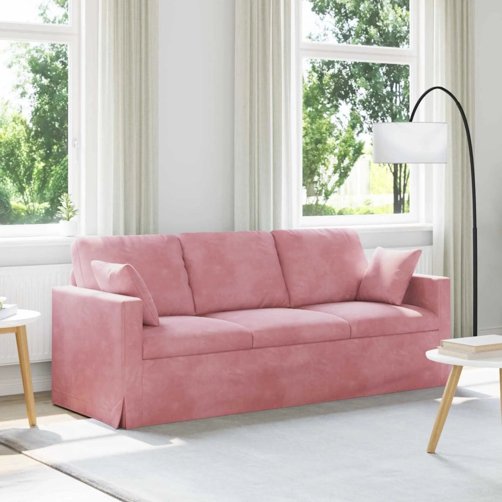 Divano Rosa 198 x 78 x 80 cm Velluto 42024435
