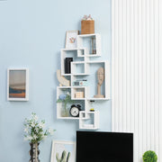 MENSOLA DA PARETE 49,5x10,2x86 cm in legno bianco