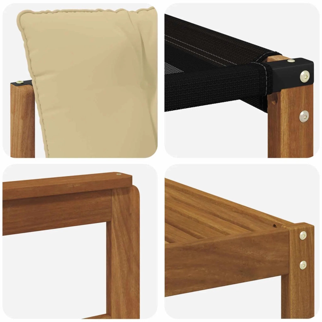 Set di divani da esterno con cuscino 10 pcs Naturale e Beige