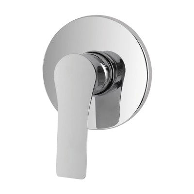 Set miscelatori lavabo alto bidet e doccia Flat con piletta click clack